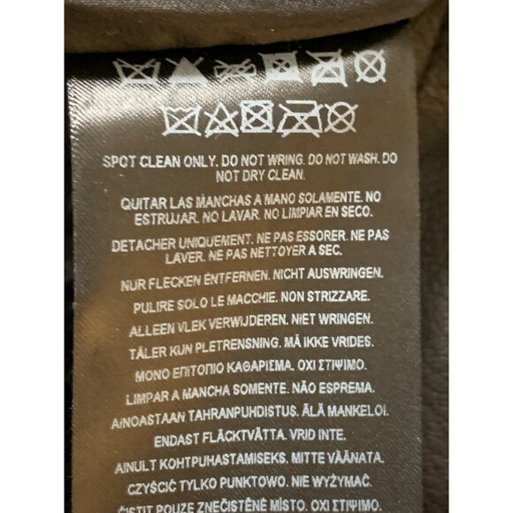 Guess Los Angeles Womens Varsity Jacket M Black With Studded Sleeves RHH10569 - Picture 8 of 12